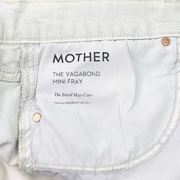 Mother Superior Women's Distressed Denim Mini Skirt Vagabond Fray Size 30 - Picture 6 of 11